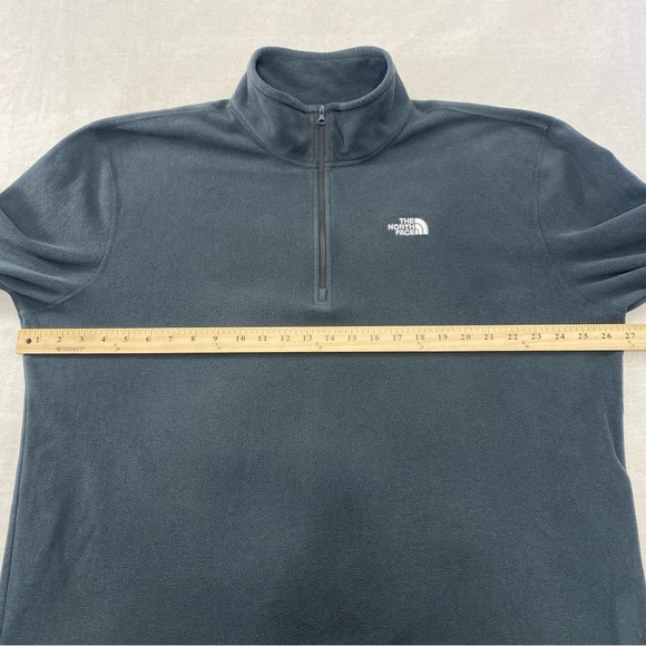The North Face Fleece Sweater Mens Size XL Polartec 1/4 Zip Gray Pullover AJGW - Picture 8 of 10